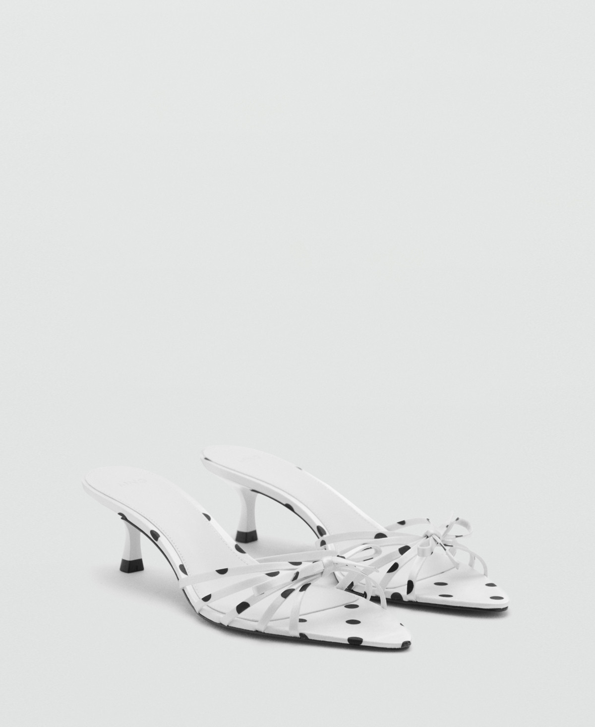 Mango Women's Polka-Dot Strap Sandals - White | Macy's