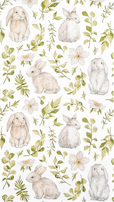 100Pcs Easter Party Napkins Bunny Rabbit Disposable Paper Guest Napkins Watercolor Cute Rabbits a... | Amazon (US)