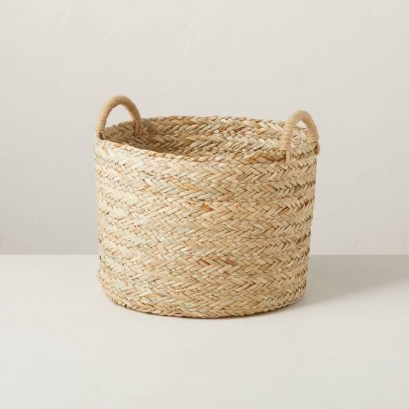 Braided Grass Storage Basket - Hearth & Hand™ with Magnolia | Target