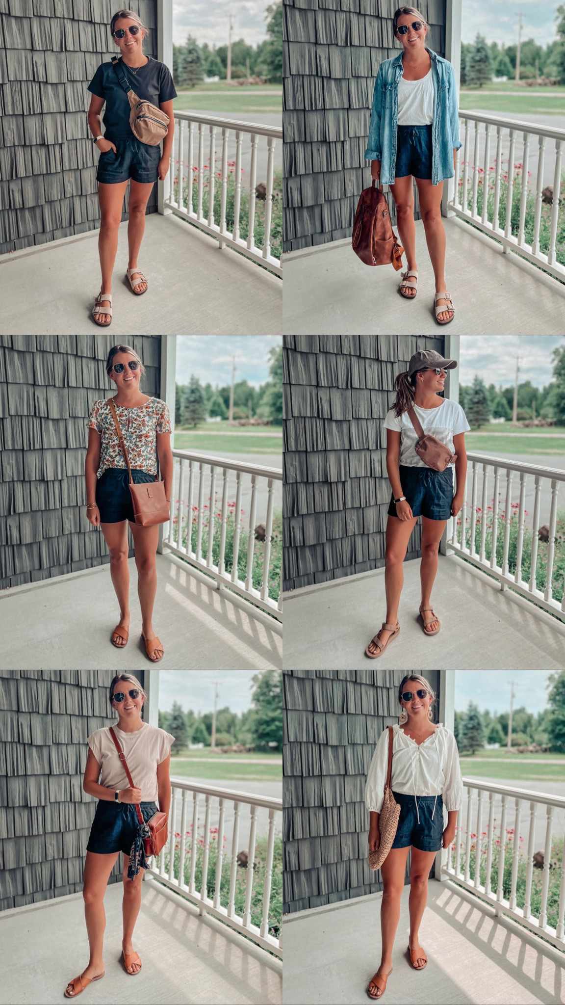 Black linen shorts outfit
Black shorts outfit
Black shorts style
Casual style
1 item multiple ways
 My floral top is from stitchfix (“Orem flutter sleeve knit top the general good” if you wanna search for it), and my white boho top is from Graecove (“Giada Cotton Drawstring Half-Button Front Peasant Top” if you wanna search for it. 20MARISSA for $ off).
My two leather crossbody bags are from Portland Leather Goods (one is the festival bag and the other is the toaster bag).
Everything else is linked! Wearing size xxs in the shorts bc they run bigger.

#LTKFind #LTKsalealert #LTKstyletip

#LTKFindsUnder50 #LTKStyleTip #LTKFindsUnder100