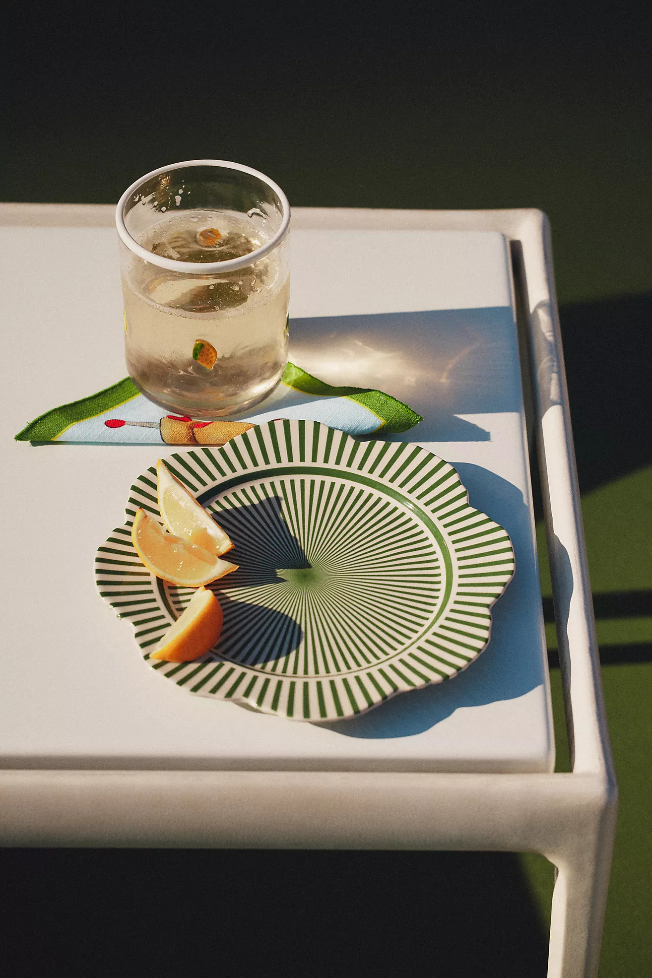 Lyla Striped Side Plates, Set of 4 | Anthropologie (US)