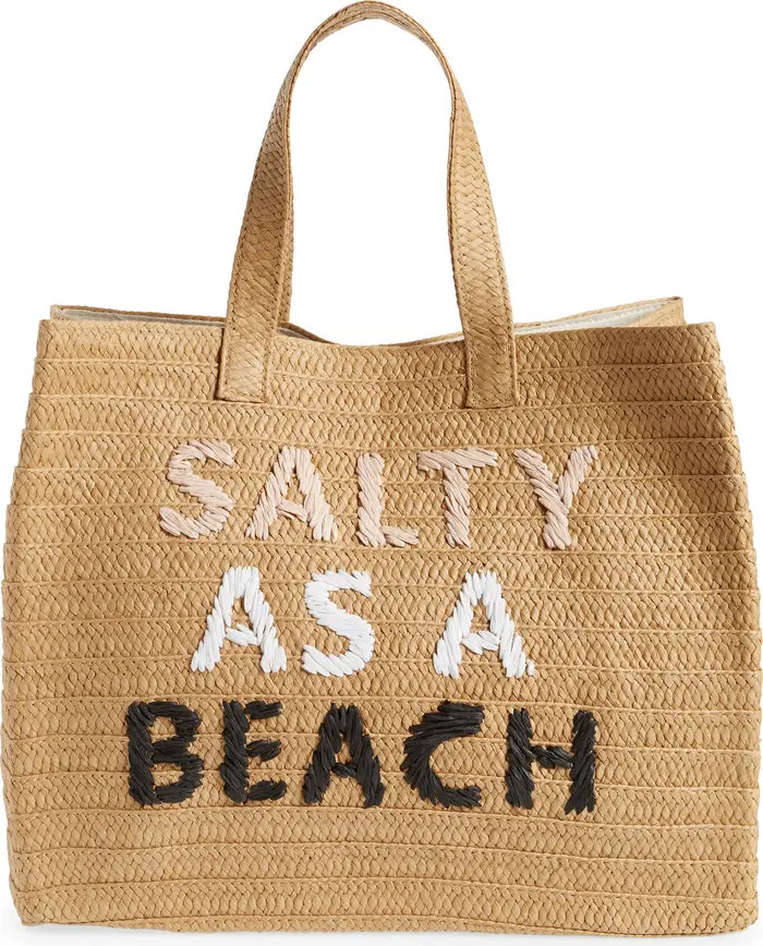 Salty as a Beach Straw Tote | Nordstrom