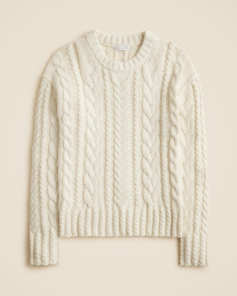 Cable-knit crewneck sweater | J. Crew US