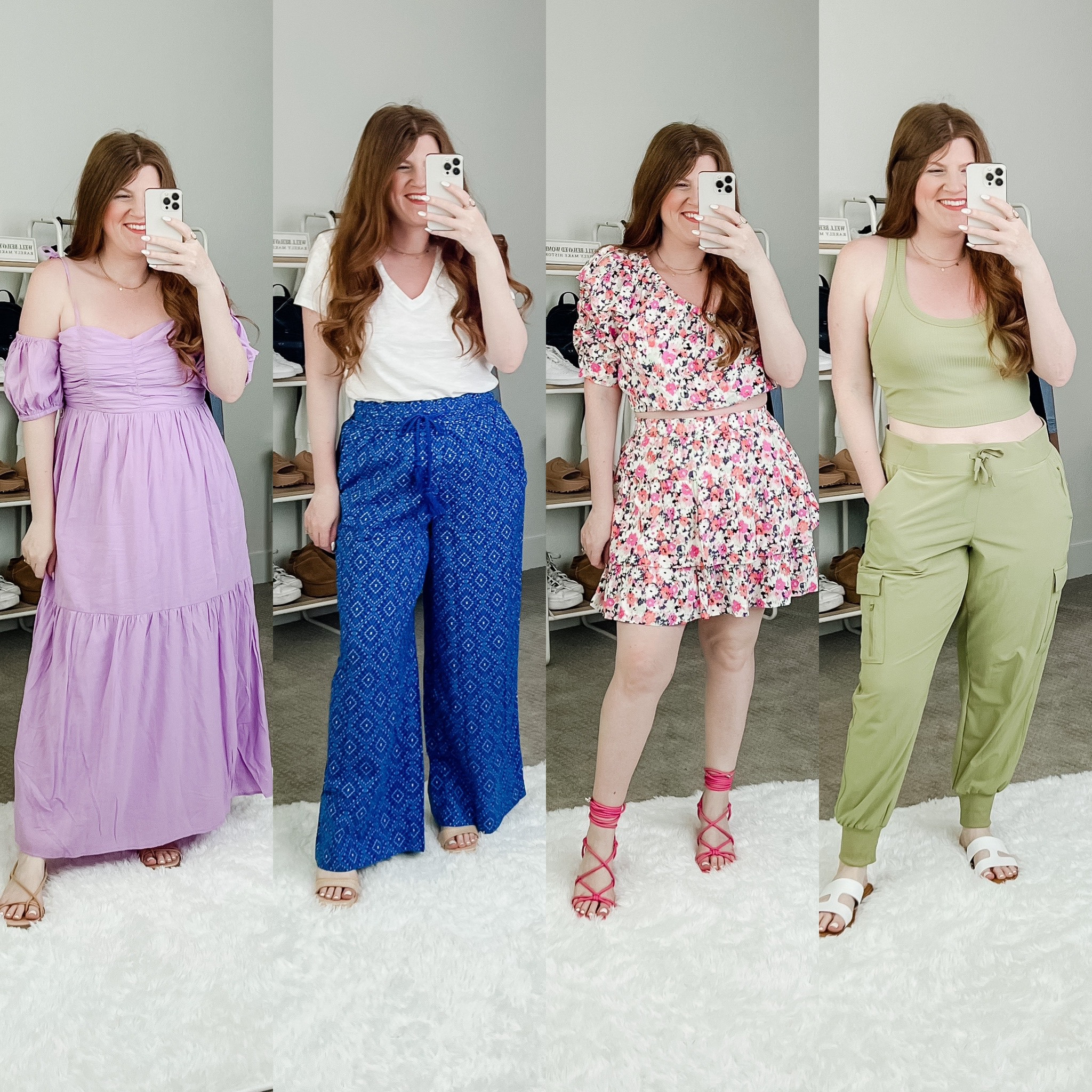 Spring outfits from Target. Target outfits. Spring dress. Easter dress. Easter outfit. Joggers. 

Dress: size medium
Pants: size medium
T-shirt: size medium
Set: size medium
Joggers and tank: size large 

#LTKunder50 #LTKsalealert #LTKSeasonal