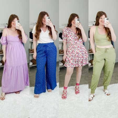 Spring outfits from Target. Target outfits. Spring dress. Easter dress. Easter outfit. Joggers. 

Dress: size medium
Pants: size medium
T-shirt: size medium
Set: size medium
Joggers and tank: size large 

#LTKunder50 #LTKsalealert #LTKSeasonal