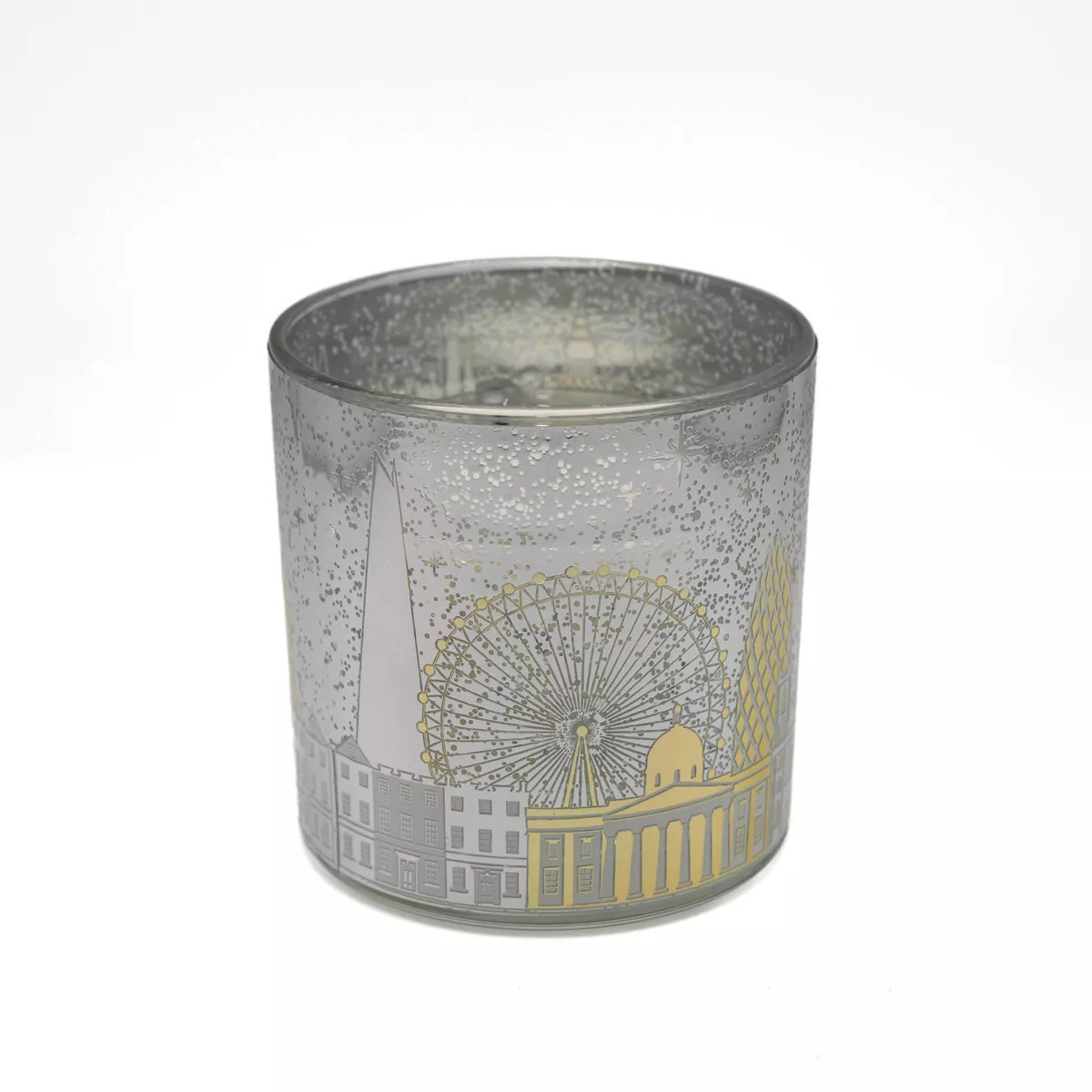 Landon Tyler LED Gel Light Up London Skyline Sueded Rosewood Candle | Target