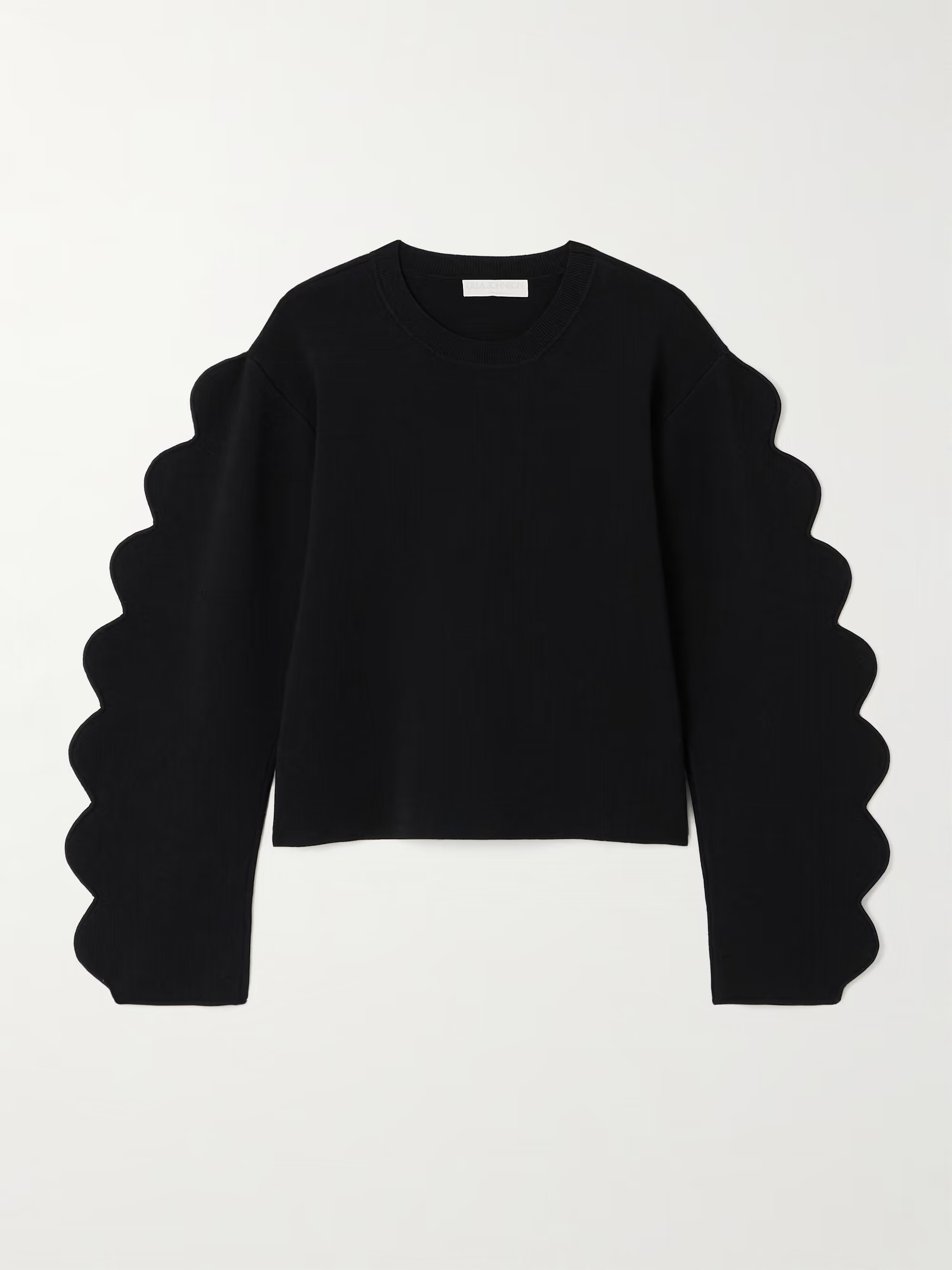 Ivy scalloped jersey sweater | NET-A-PORTER (UK & EU)