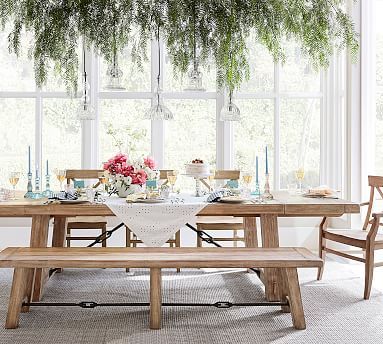 Benchwright Extending Dining Table, Seadrift | Pottery Barn (US)