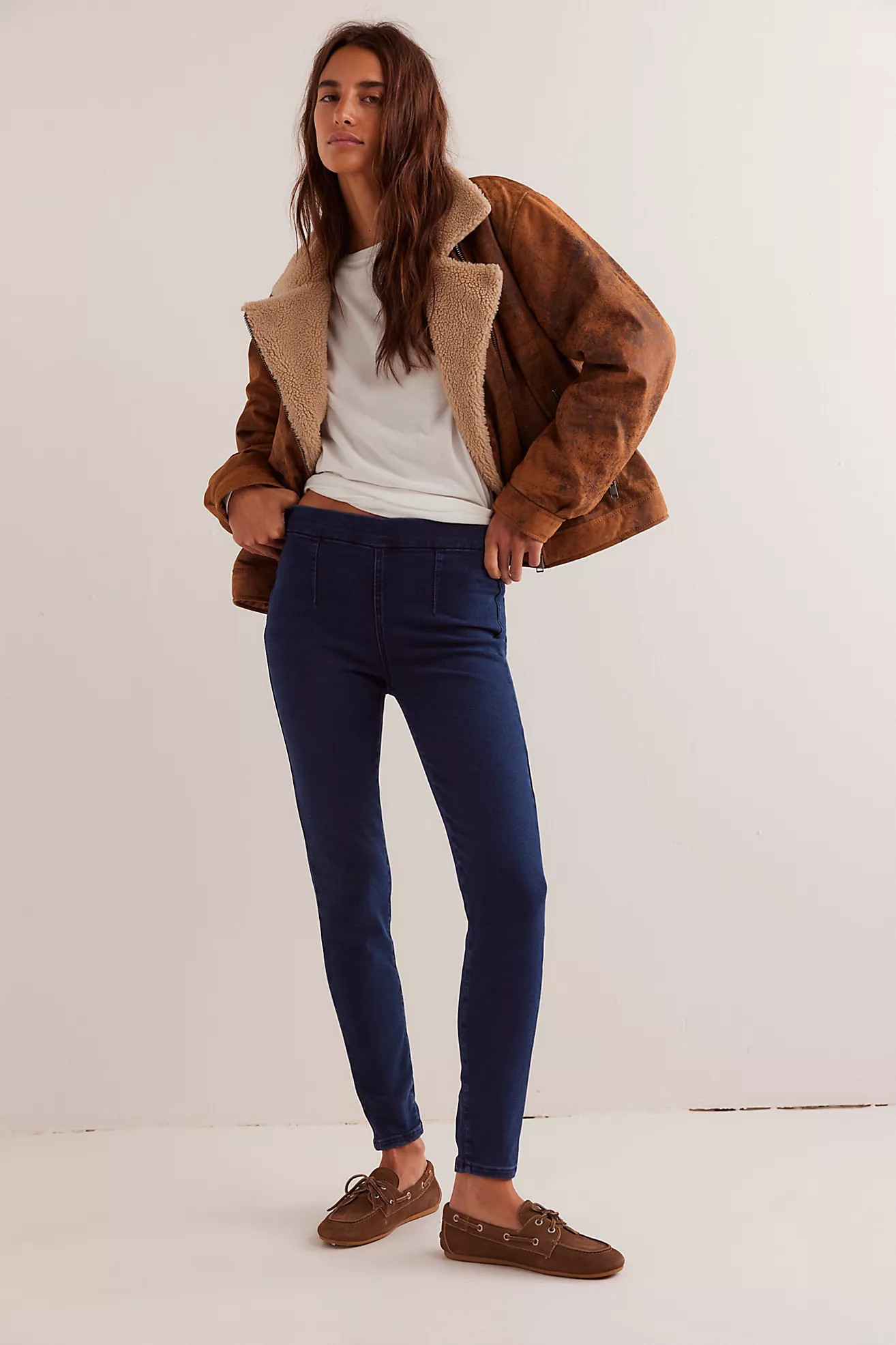 We The Free CRVY Infinite Stretch Pull-On Skinny Jeans | Free People (Global - UK&FR Excluded)