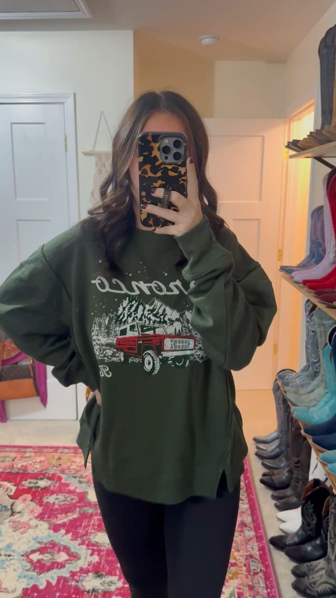 Walmart Christmas sweatshirt under $20 wearing a medium 

#LTKStyleTip #LTKFindsUnder50 #LTKHoliday
