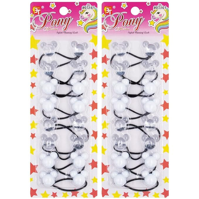 Hair Ties Hair Accessories for Girls Cartoon Character Hair Ties with Balls Bubble Twinbead Ponyt... | Amazon (US)