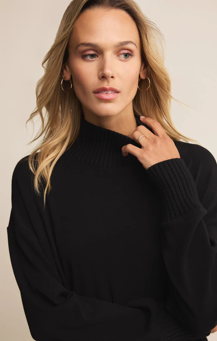 Sable Luxe Mock Neck Top | Z Supply