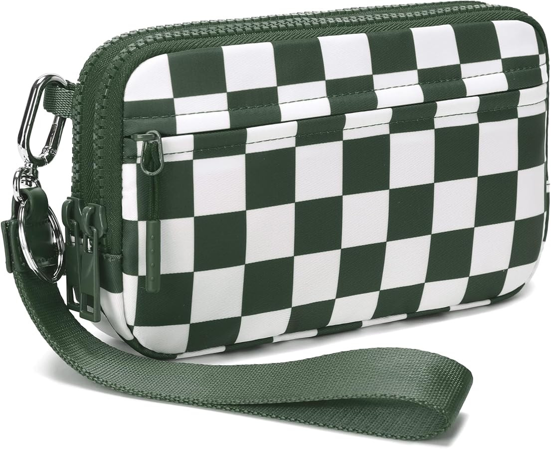 FODOKO Wristlet wallets for women Nylon Quilted Wallet with 4 Zippers,Travel Credit Card,Holder C... | Amazon (US)