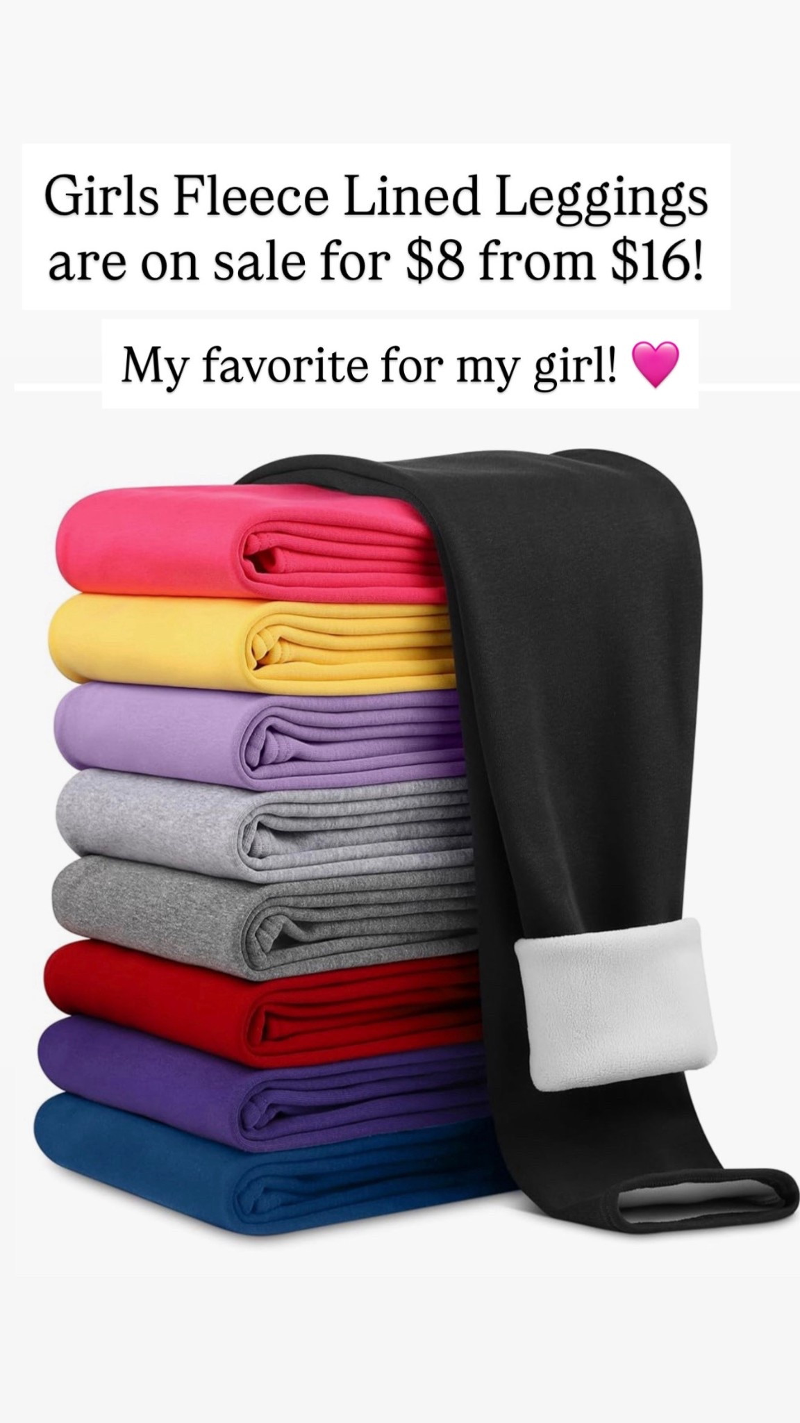 Obsessed with fleece leggings for my girl. 

#LTKKids #LTKSaleAlert