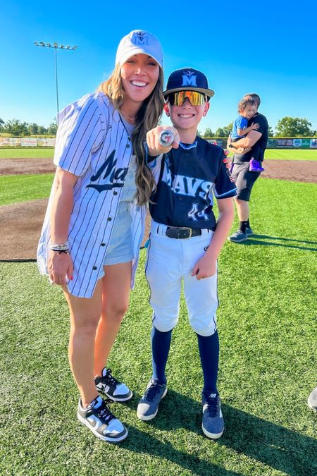 #sportsmom #momoutfit #postpartum 
Surviving the heat postpartum for this cutie in his state baseball
Tournament! So proud of him! And these overalls 🤣

#LTKKids #LTKFitness #LTKFamily