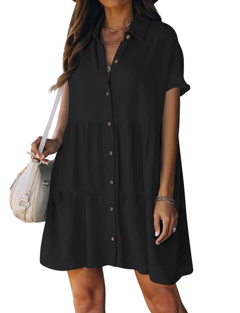 Bsubseach Swimsuit Coverup for Women Swimwear Button Bathing Suit Cover Up Shirt Casual Dresses B... | Amazon (US)