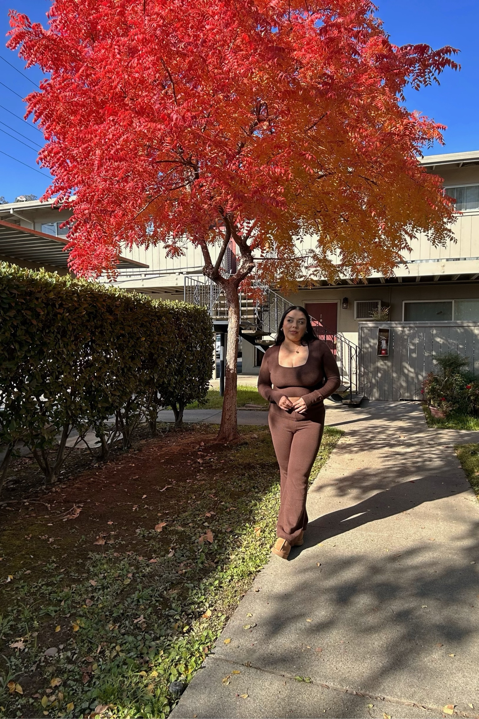 I love this set for a cozy at home fit! 🤎

#LTKStyleTip #LTKMidsize