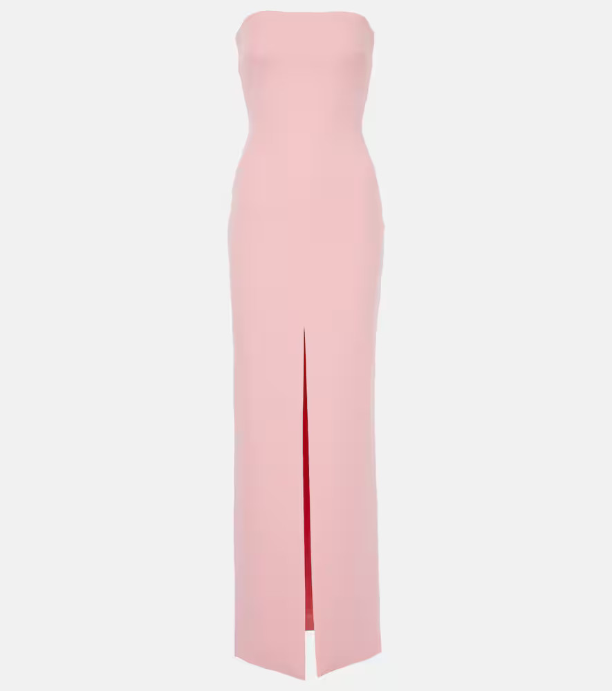 Solace London Bysha strapless crÃªpe gown | Mytheresa (UK)
