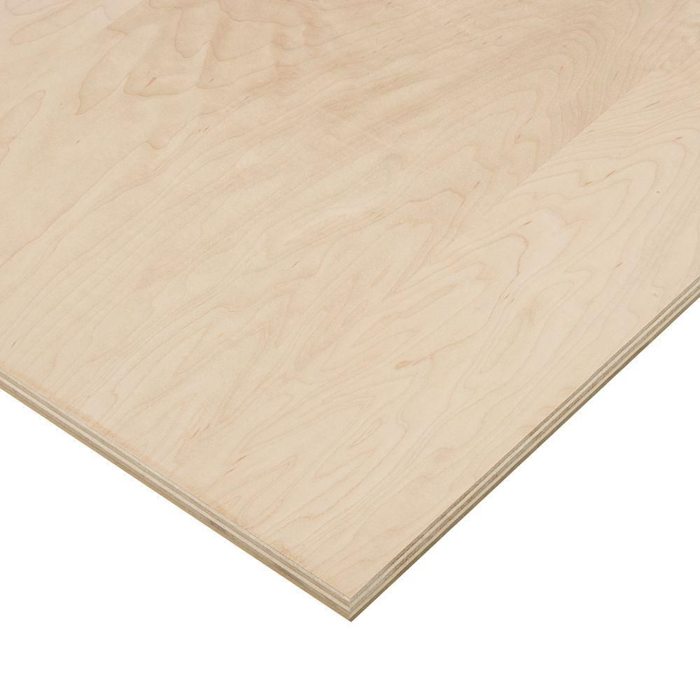 Columbia Forest Products 3/4 in. x 2 ft. x 4 ft. PureBond Maple Plywood Project Panel (Free Custom C | The Home Depot