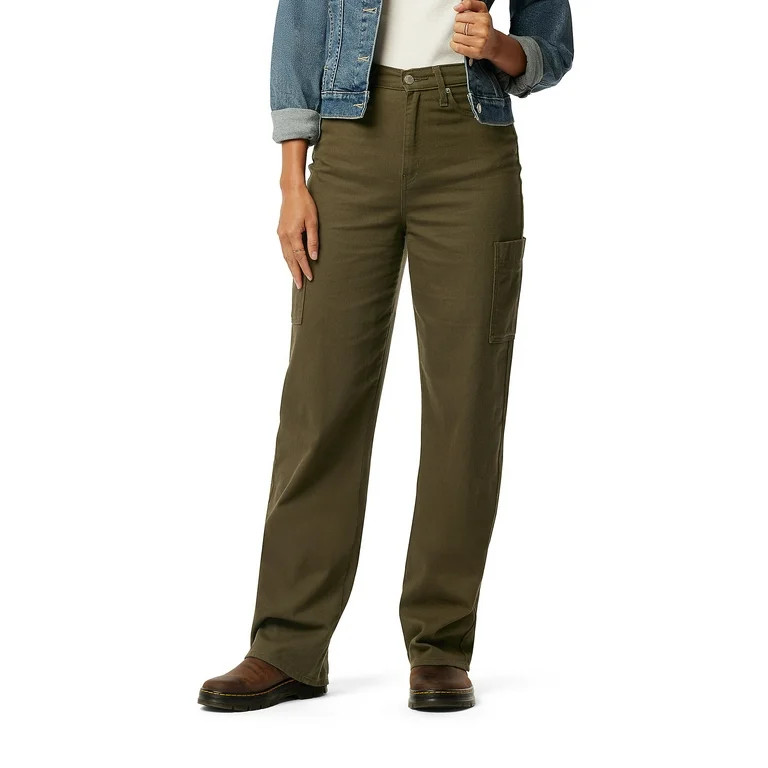 Levi Strauss Signature Women's and Women's Plus Heritage High Rise Utility Loose Straight Jean | Walmart (US)
