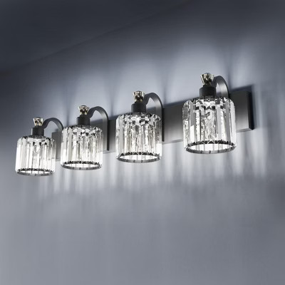 Modern Crystal Vanity Light - Bathroom Mirror Lighting Fixture with Sleek Contemporary Design | Target
