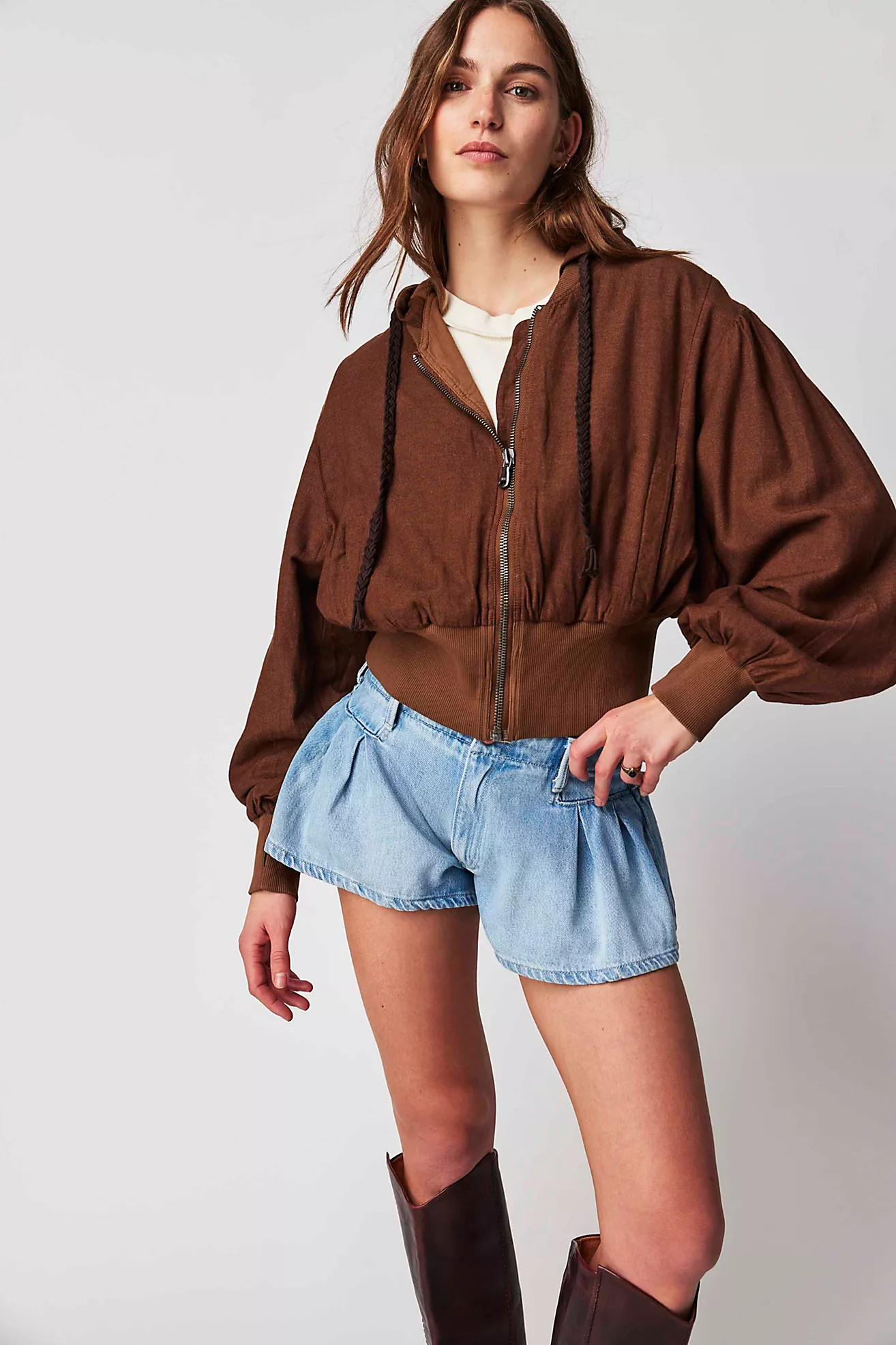 We The Free Hannah Beach Bomber Jacket | Free People (Global - UK&FR Excluded)