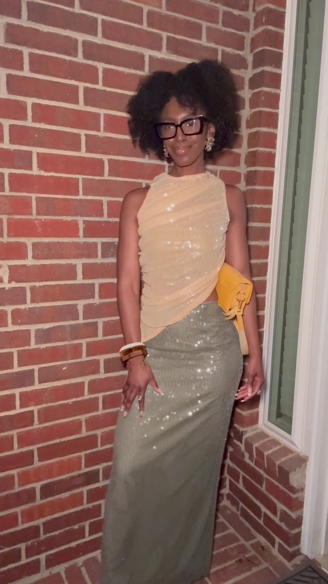 Some NYE outfit inspo! Wasn’t sure if sequin on sequin would work but loved how this turned out. Got my top from a second hand store and my sequin skirt is old boohoo!

Sequin outfit green sequin skirt sage skirt outfit yellow top outfit sequin top outfit sequin skirt outfitt

#LTKHoliday #LTKTall #LTKootd