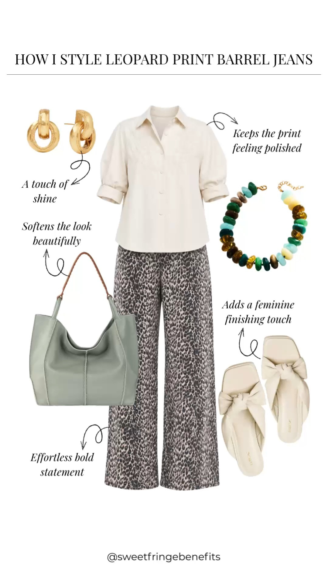 Leopard print jeans can be a little intimidating, but I actually think these are pretty easy to wear. I’d keep the top simple like this and let the pants have their moment.

#LTKootd #LTKgrwm #LTKdayinmylife