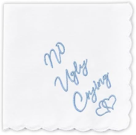 W&F GIFT Handkerchief - 12" x 12" - Something Blue for Bride on Wedding Day - Fun Gift | Amazon (US)