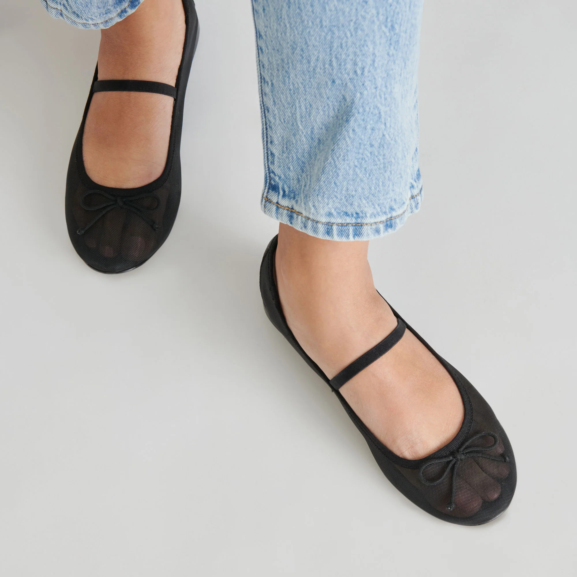 CADEL BALLET FLATS ONYX MESH | DolceVita.com
