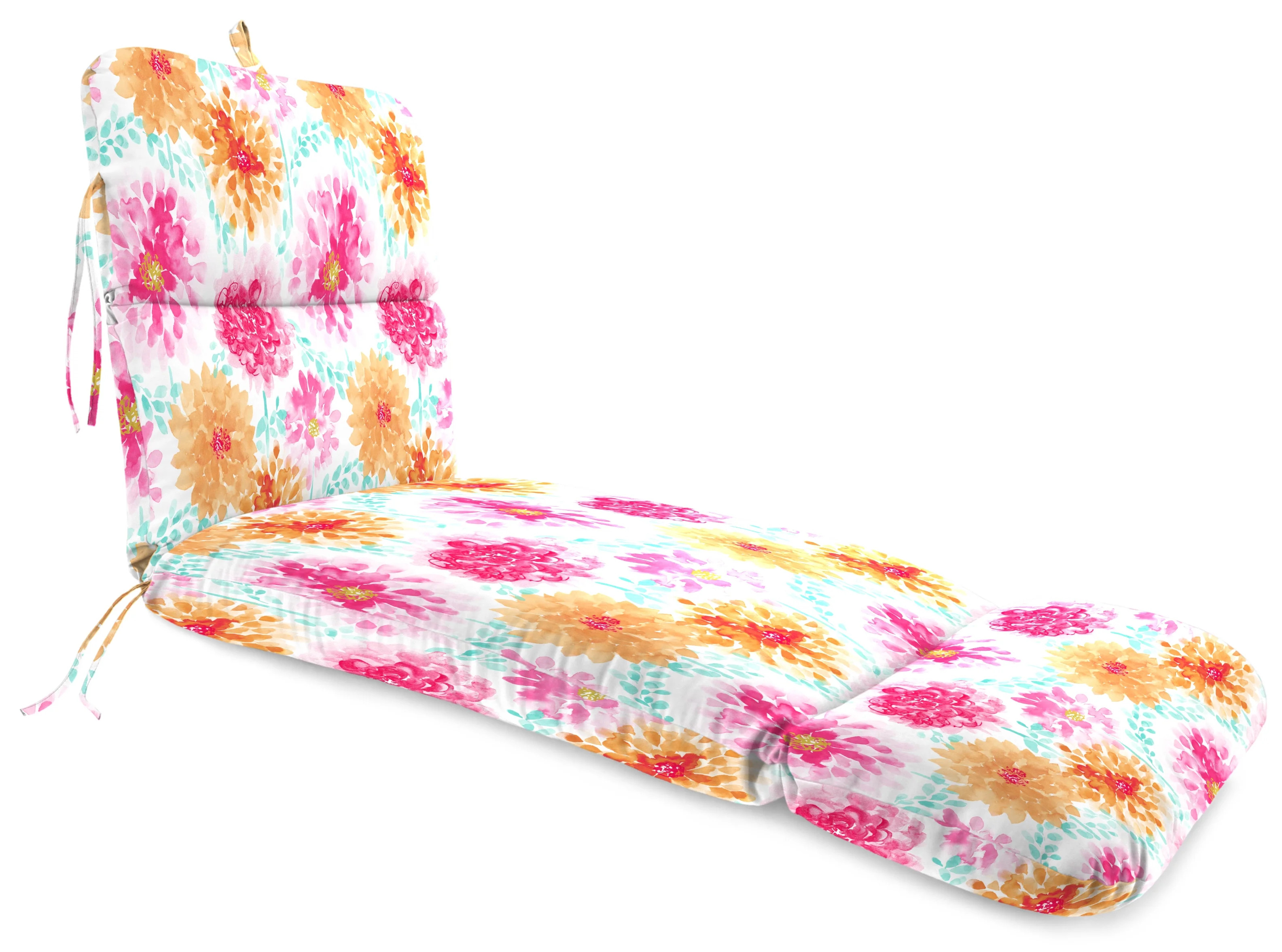 Jordan Manufacturing 74" x 22" Multicolor Rectangle Chaise Lounge Outdoor Seating Cushion - Walma... | Walmart (US)