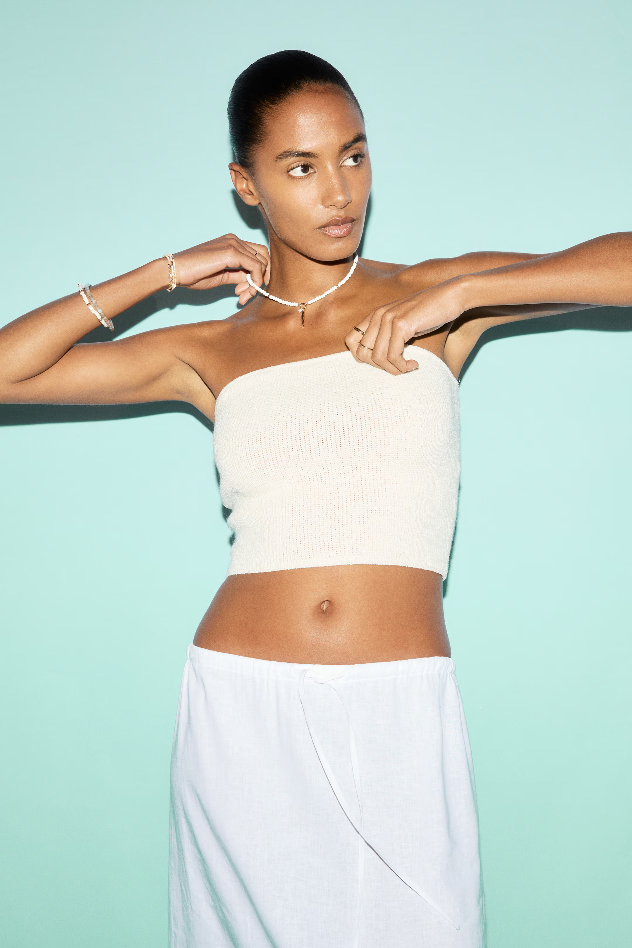 Linen-Blend Skirt | H&M (US + CA)