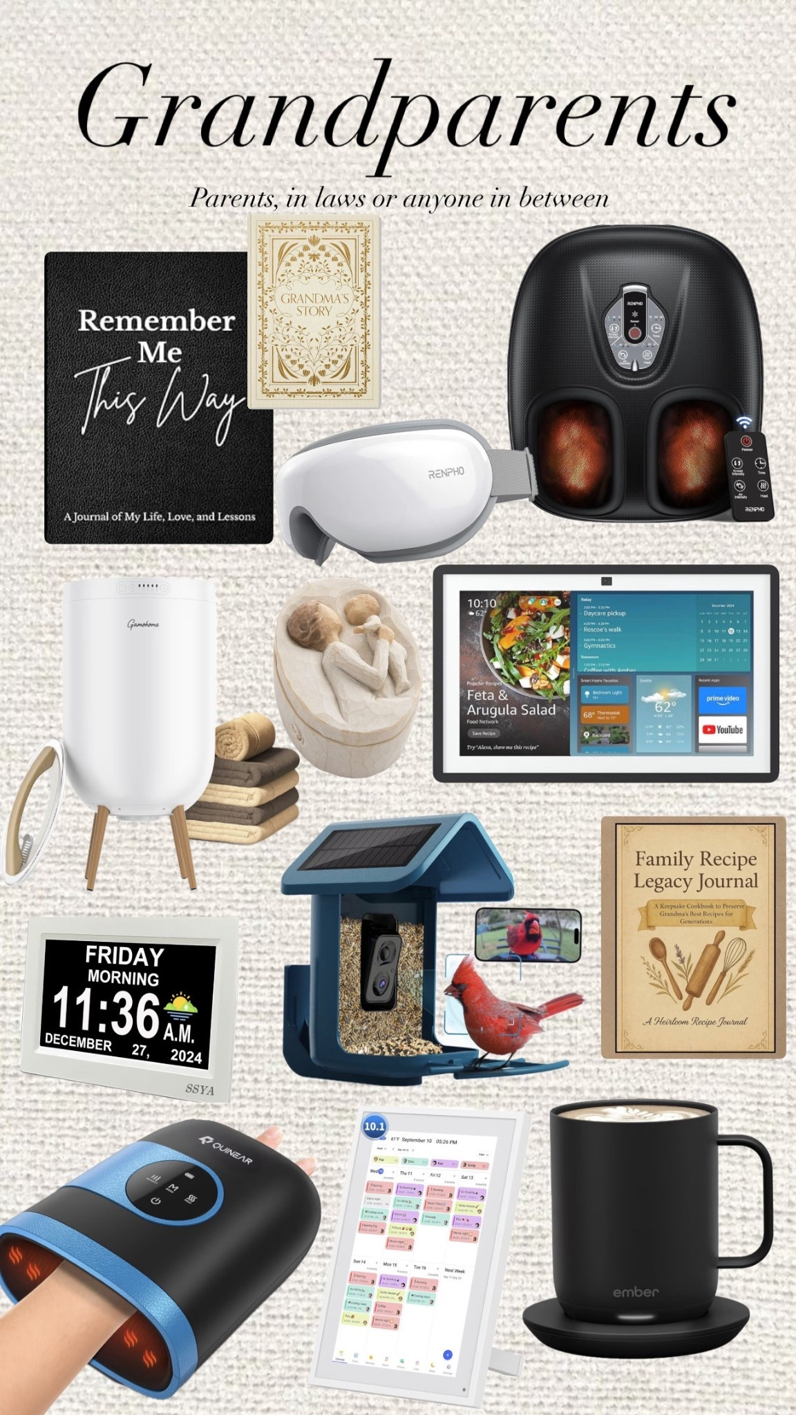 Gifts that come to mind for grandparents, in laws, or whoever! 

#LTKHoliday #LTKGiftGuide