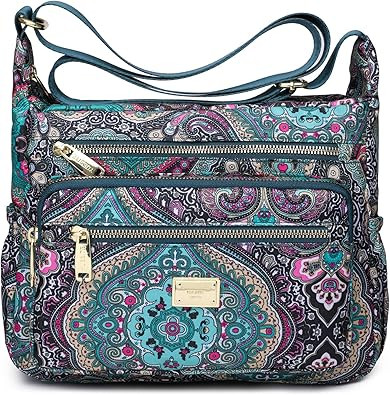 Pealwel Bolso de hombro para mujer, espacioso con múltiples bolsillos, bolso cruzado para mujer,... | Amazon (US)