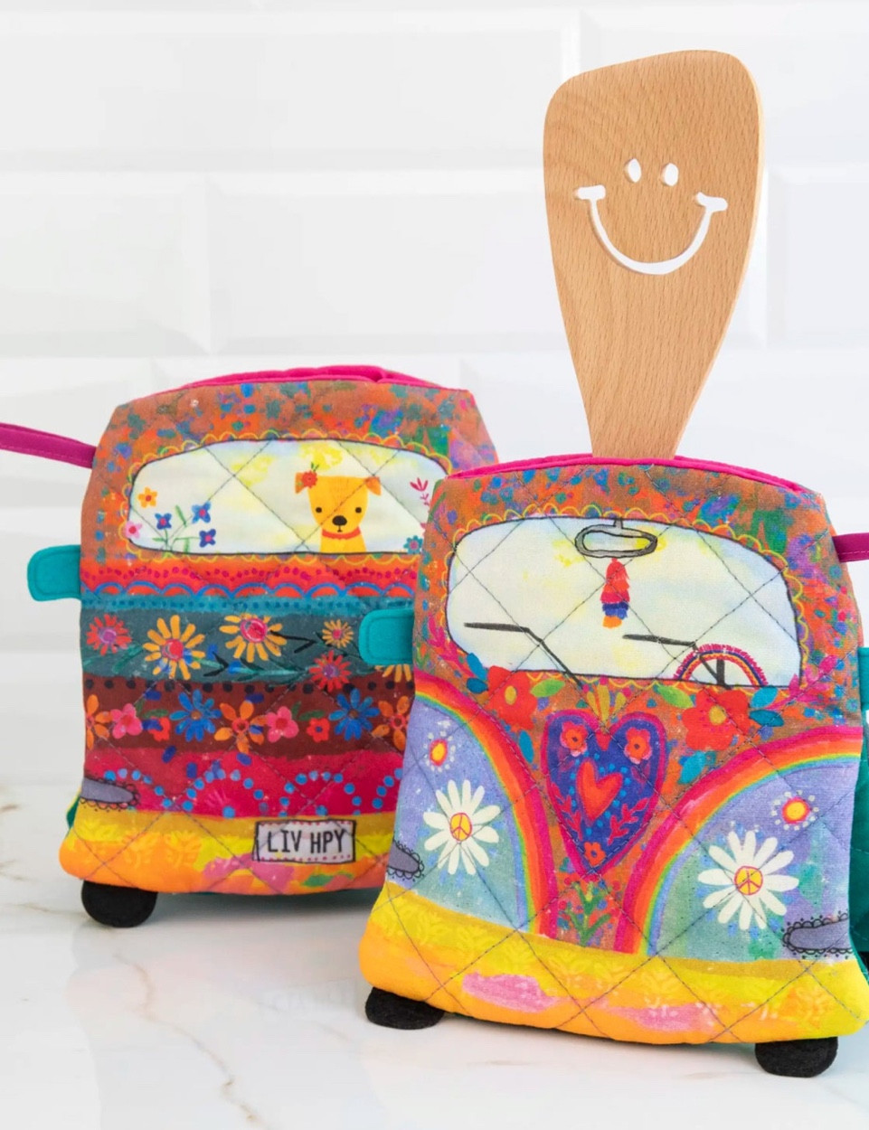  🚌🌼 Rev up your kitchen style with our adorable boho, hippie, floral wooden spoon and oven mitt set, shaped like a VW van, from Natural Life. 

For free-spirited, busy moms in their 40s who love cooking in unique, groovy fashion. 

#BohoMoms #KitchenAdventures #NaturalLife #HippieStyle

#LTKhome #LTKHoliday #LTKGiftGuide