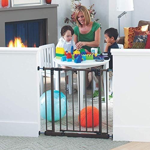 Toddleroo by North States 38.5" Wide Deluxe Easy Close Gate: Sturdy Safety gate with one Hand Ope... | Amazon (US)
