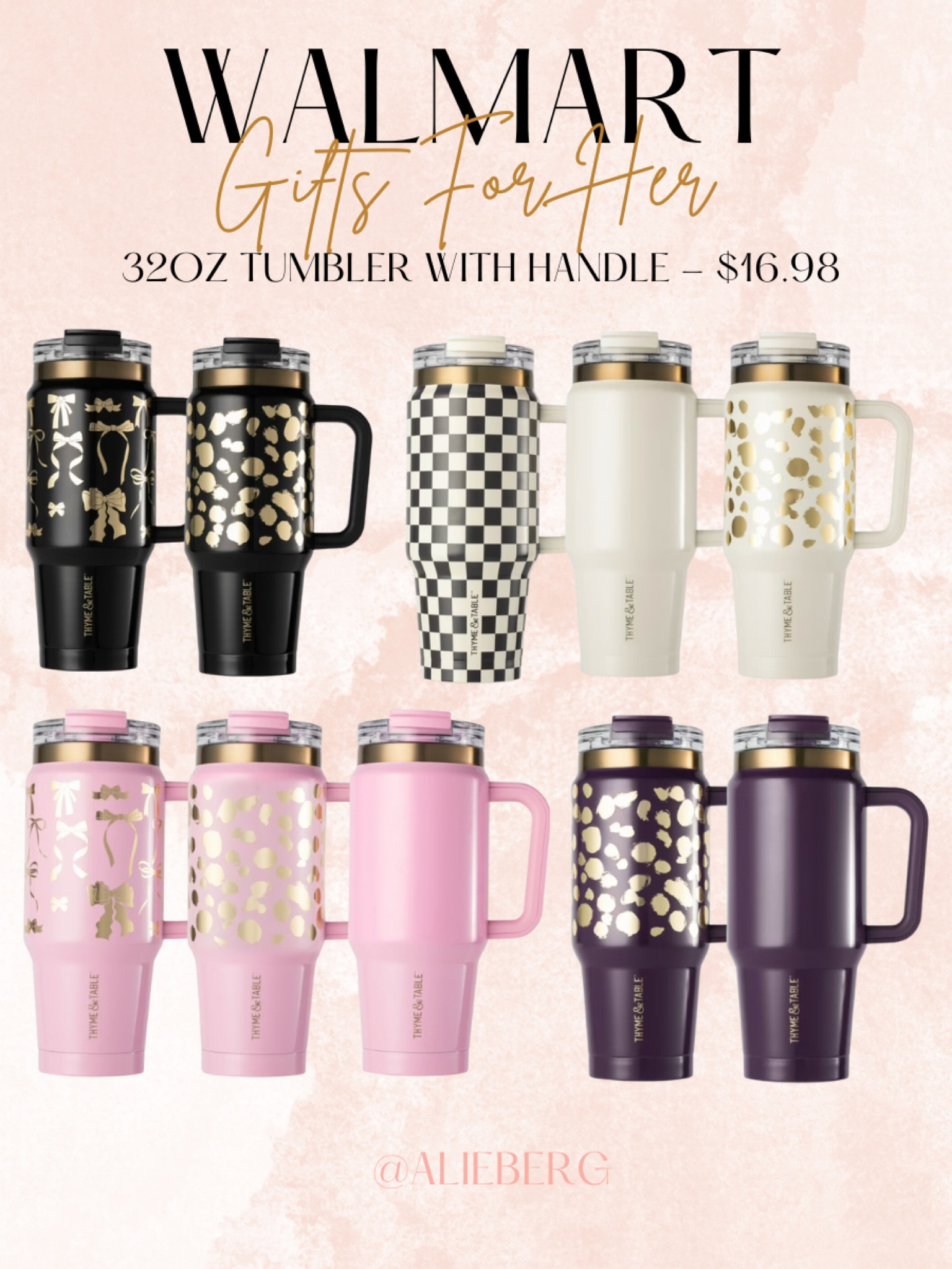 Walmart Tumbler Under $20!🎀
The perfect gift! Would be so cute with socks, slippers or a gift card for a gift for friend, co-worker or teacher!


Gifts for her, gift for teacher, gifts for mom, stocking stuffer for her, bow tumbler, gifts for her under $25, gifts for teen girl

#LTKFindsUnder50 #LTKHoliday #LTKGiftGuide