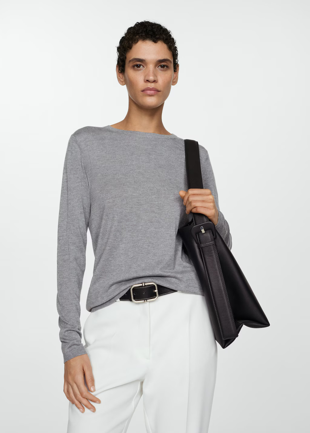 Fine-knit crew-neck sweater | Mango (US/MX/AU)