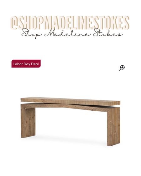 Updating our entry way table and wanted to share this Labor Day deal that’s still active! I love the shape and wood tones of this one! 

#LTKsalealert #LTKhome #LTKSale