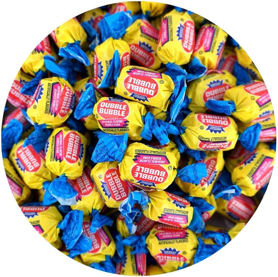 Double Bubble Original Flavored Chewing Gum - 1 Pound Bulk Bag (Approx. 70 Pieces) - Individually... | Amazon (US)