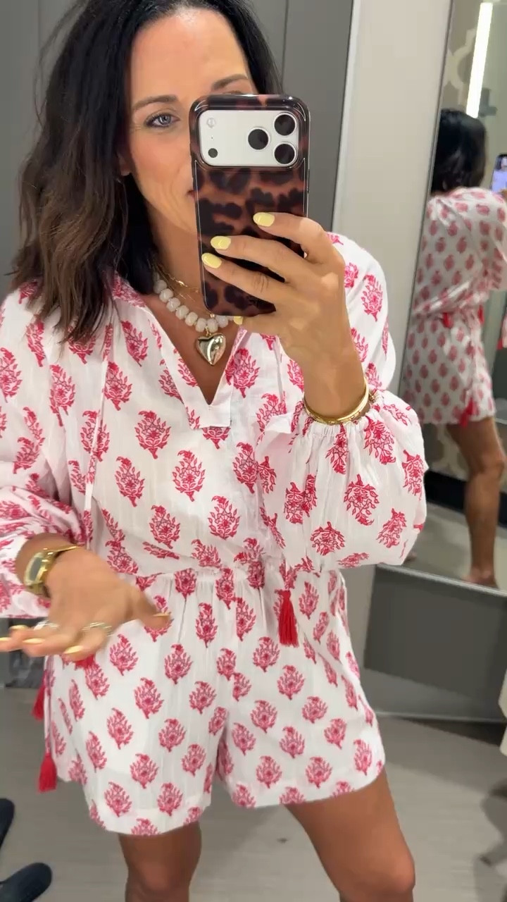 this little set is the CUTEST ❤️ loving the roller rabbit vibe for way less. lightweight, comfy, and so flattering—perfect for spring + summer days. wearing a small, I’m 5’3 for reference!

#targetstyle #rollerrabbitdupe #springoutfit #summerstyle #matchingset #casualcute #affordablefashion #everydayoutfit #ltkstyle #ltkfashion