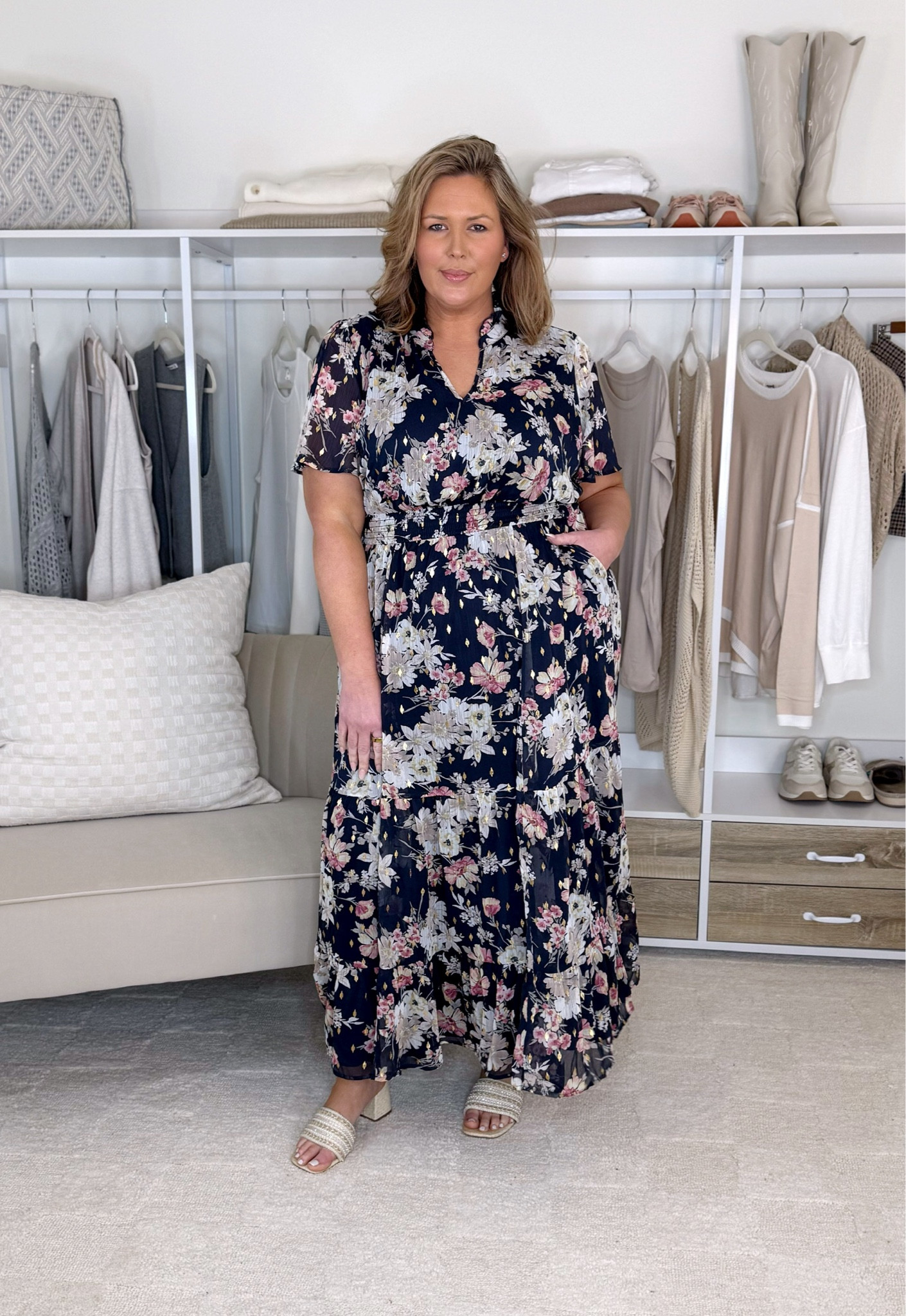 Plus size sheer sleeve dress inspo! Wearing a 2 (2X)! Runs true to size! 

Plus size fashion, everyday outfit ideas, spring dresses, spring maxi dress, event dress, wedding guest dress, casual dress, midsize fashion, dresses with sleeves 

#LTKOver40 #LTKPlusSize #LTKMidsize