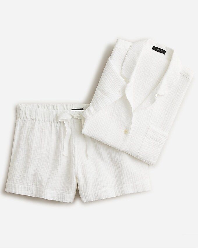 Soft gauze short-sleeve pajama set | J.Crew US