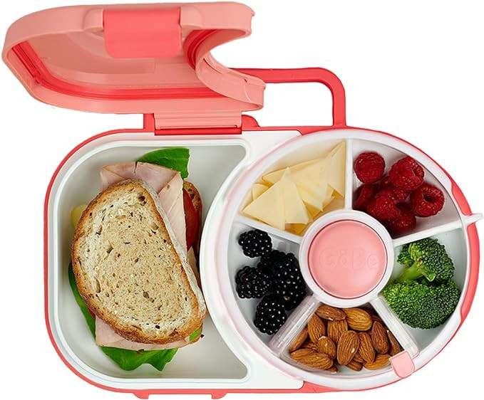 GoBe Kids Lunchbox with Detachable Snack Spinner, Bundle with Hand Strap & Sticker Sheet, Reusabl... | Amazon (US)