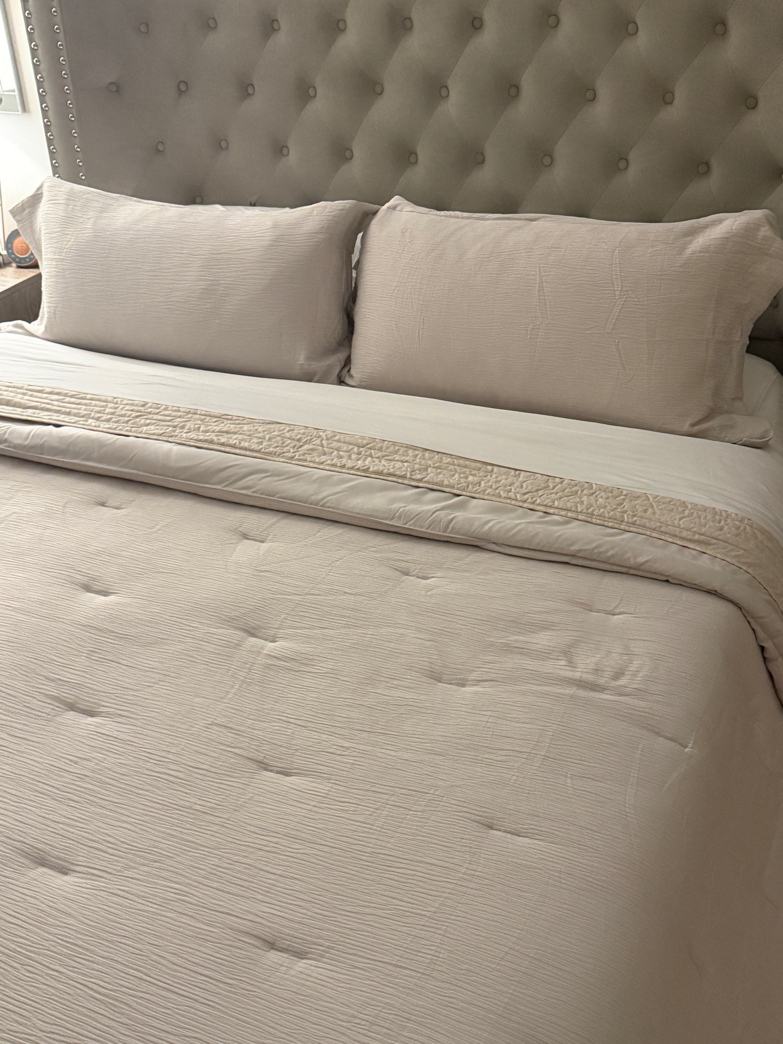 Our new bedding! I’m obsessed. They were kind enough to give me a code too. Code is: AYLA

#LTKHome