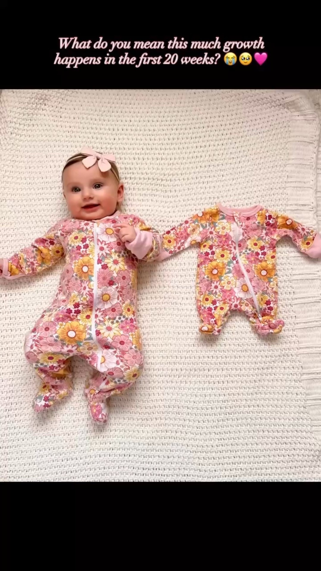 Feeling all the feelings today 🥹
When Madelyn was born, even newborn clothes were too big, so she wore preemie outfits for the first bit. Today, dressing her in the 3–6 month version of one of my favorites made my heart melt.

Look at this big girl! I can’t believe she was ever that tiny. (See the car seat comparison in the last photo 🥰.)
Time, please slow down. 🩷😭

#LTKKids #LTKmomlife #LTKBaby