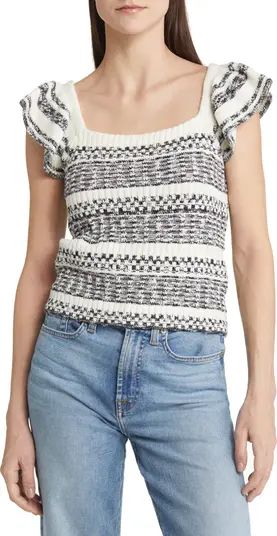 Short Sleeve Square Neck Sweater | Nordstrom