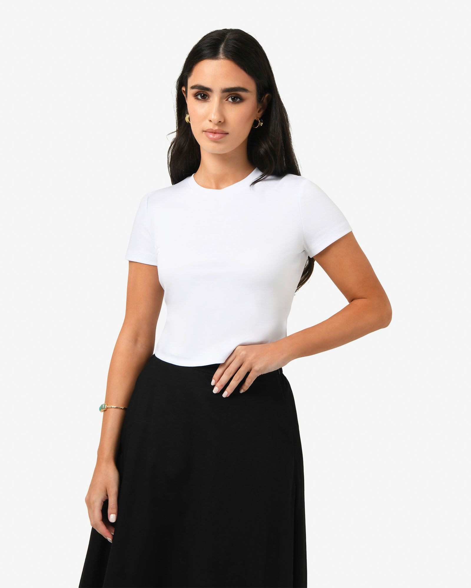 Amy Cropped Baby Tee | FORCAST