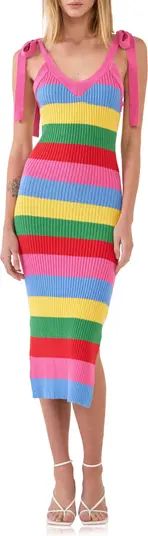 English Factory Multi Color Knit Body-Con Dress | Nordstrom | Nordstrom