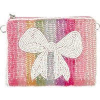 Bow Coin Purse Beaded Pouch, Bag Charm, Unique Preppy Gifts | Etsy (US)